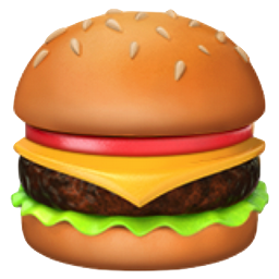 a literal hamburger