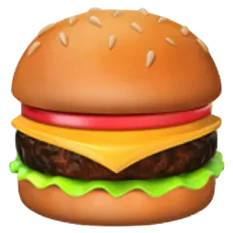 a literal hamburger